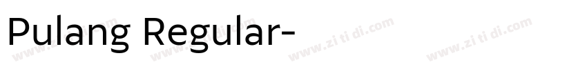 Pulang Regular字体转换 Pulang Regular字体转换